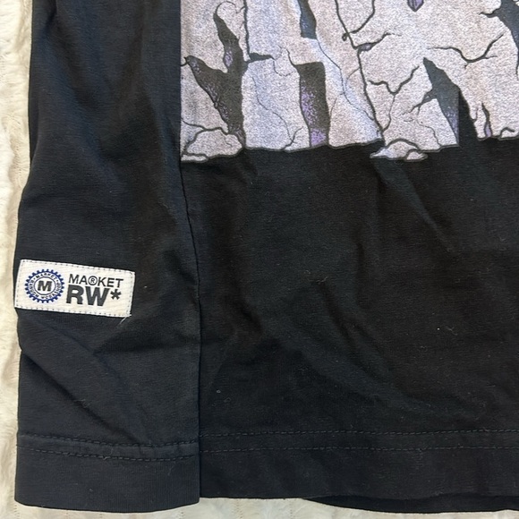 MARKET x The Rolling Stones Rework Short Sleeve T-shirt black unisex streetwear - Picture 2 of 5